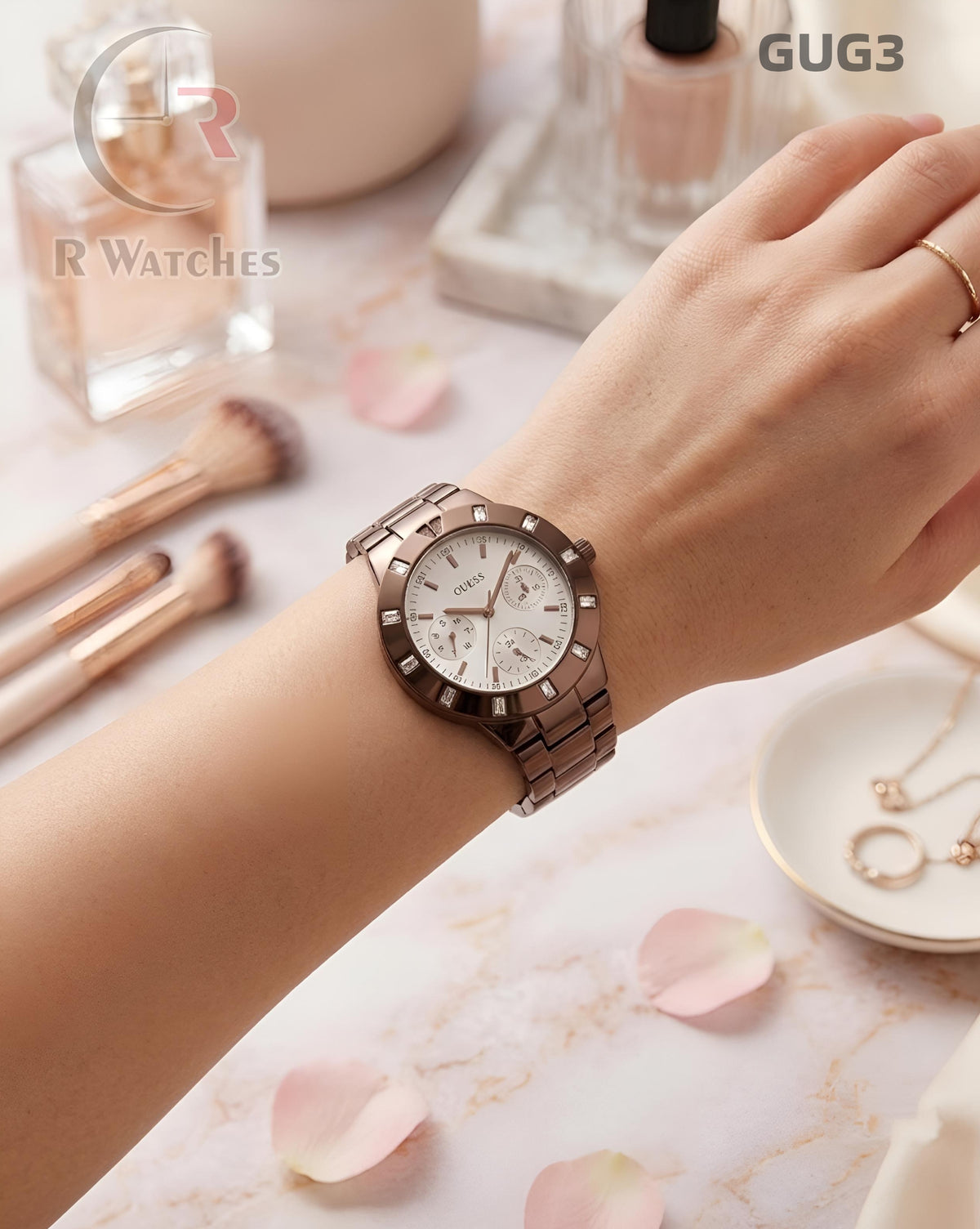 (OS)🖤⬆️🔁 Guess girls Rose Gold White (GUG3)