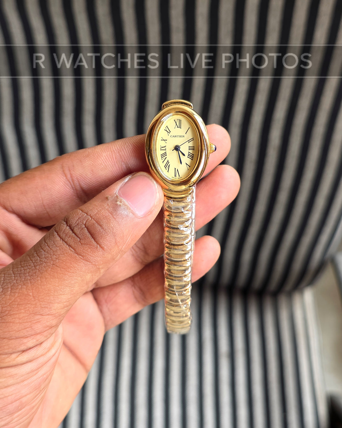 (OS)🖤⭐ Cartier Girls Gold Dial (CTG9)