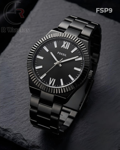 (OS)🖤⭐ Fossil Full Black (FSP9)