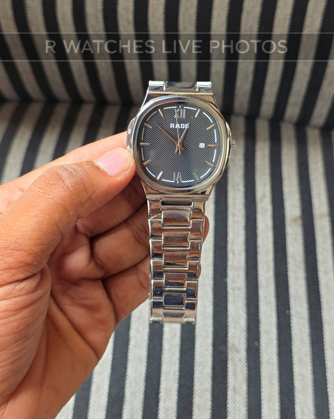 (OS2)📷⭐ Rado Square Silver Black (RDP1)