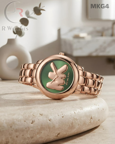 (SS)🖤⬆️⭐ MK Girls Rose Gold Green (MKG4)