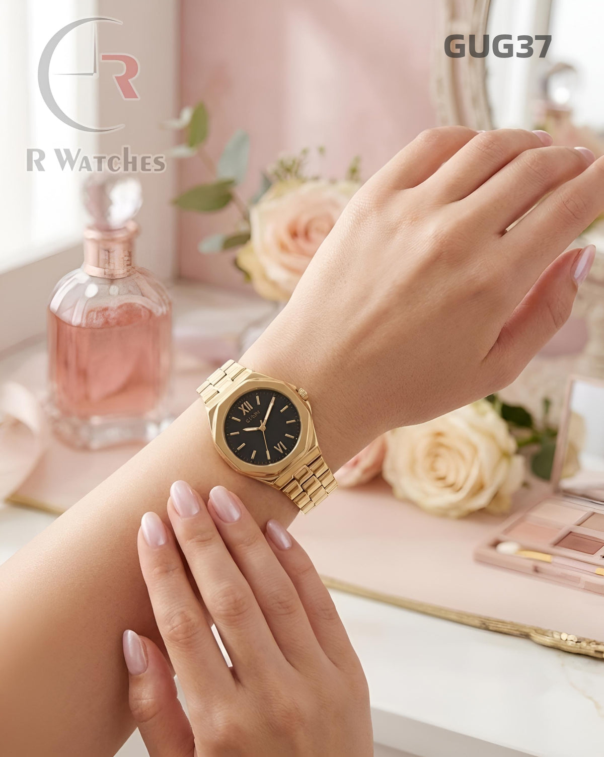 (OS)🖤⭐ Guess girls rose gold black (GUG37)