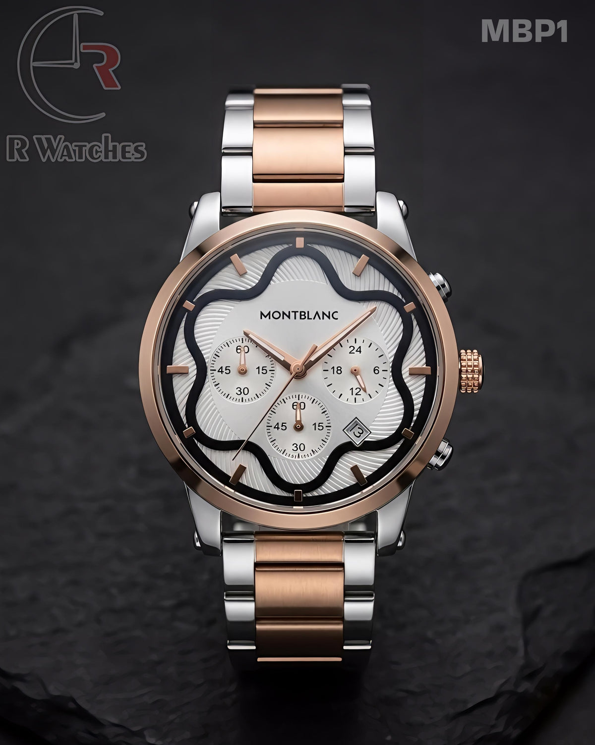 (SS)🖤⭐ Mont Blanc Rose Gold White Dial (MBP1)