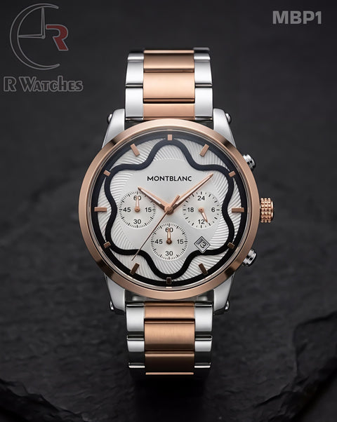(SS)🖤⭐ Mont Blanc Rose Gold White Dial (MBP1)