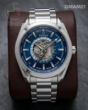 (OS)🖤⭐ Omega Automatic Nevy Blue Silver (OMAM21)