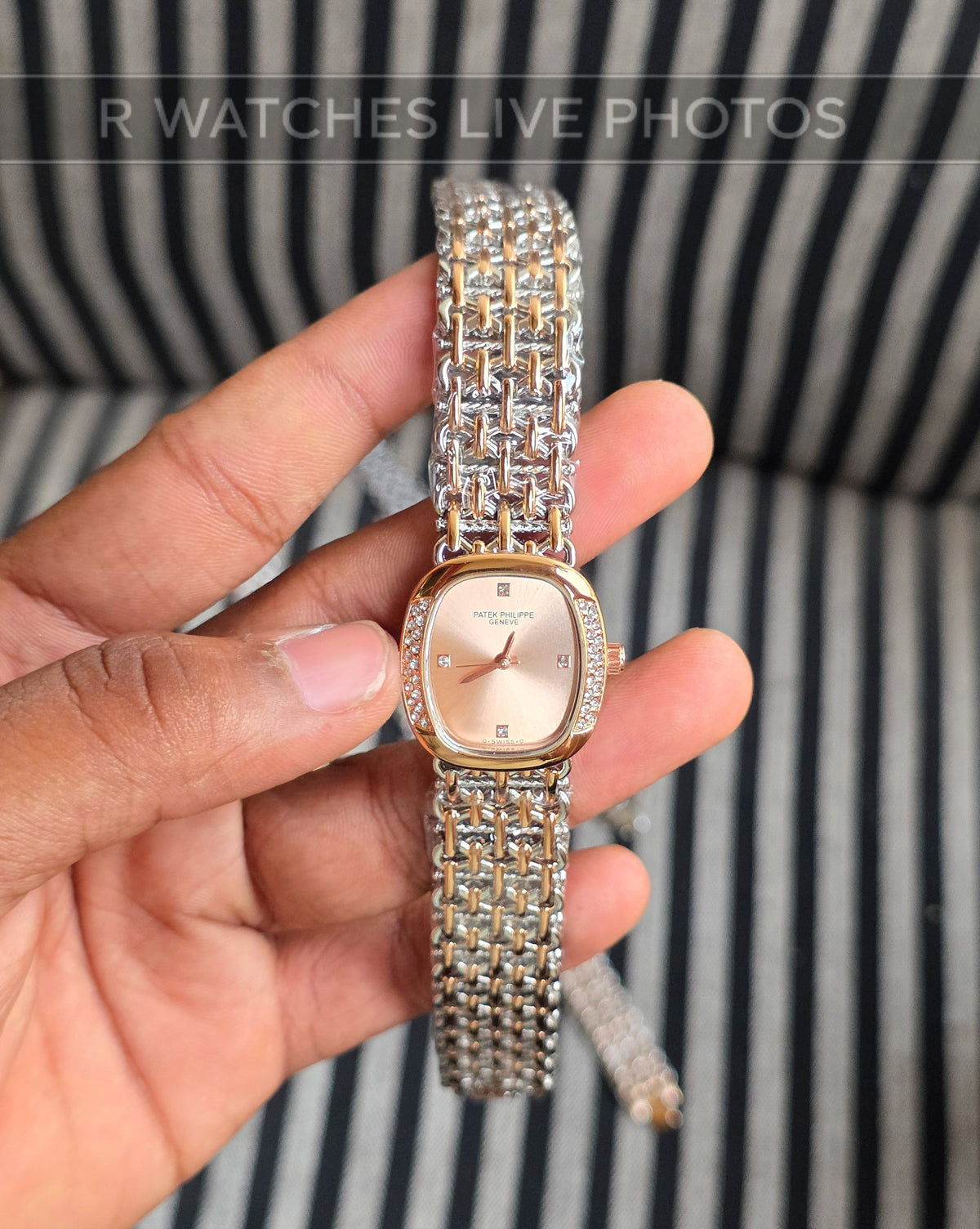 (OS)🖤⭐ Patek Philippe Girls Diamond Rose Gold Pink (PPG9)