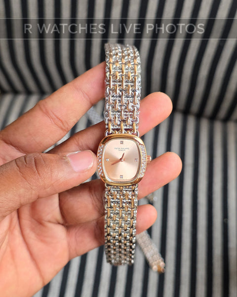 (OS)🖤⭐ Patek Philippe Girls Diamond Rose Gold Pink (PPG9)