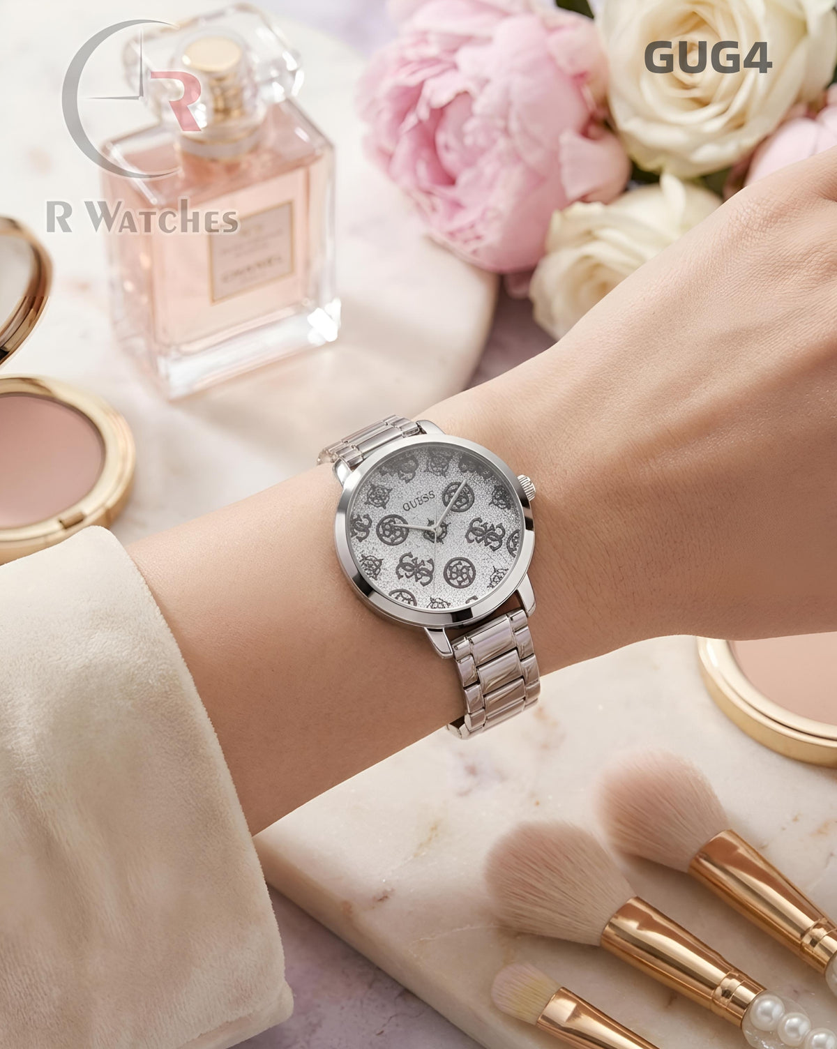 (OS)🖤⭐ Guess girls full silver (GUG4)