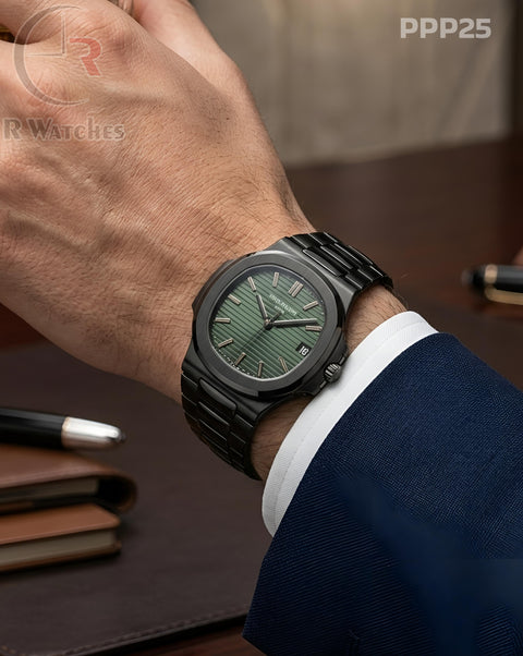 (OS)🖤⭐ Patek philip black green (PPP25)