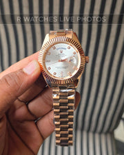 (SS)📷⬆️⭐ Rolex day and date rose gold white (RXP71)