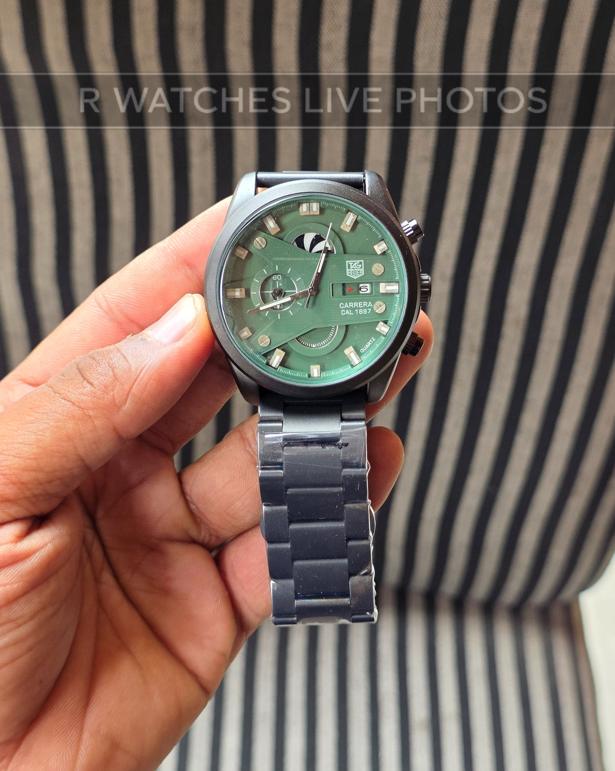 (SS)📷⬆️⭐ Tag CR7 black green dial (TGP12)