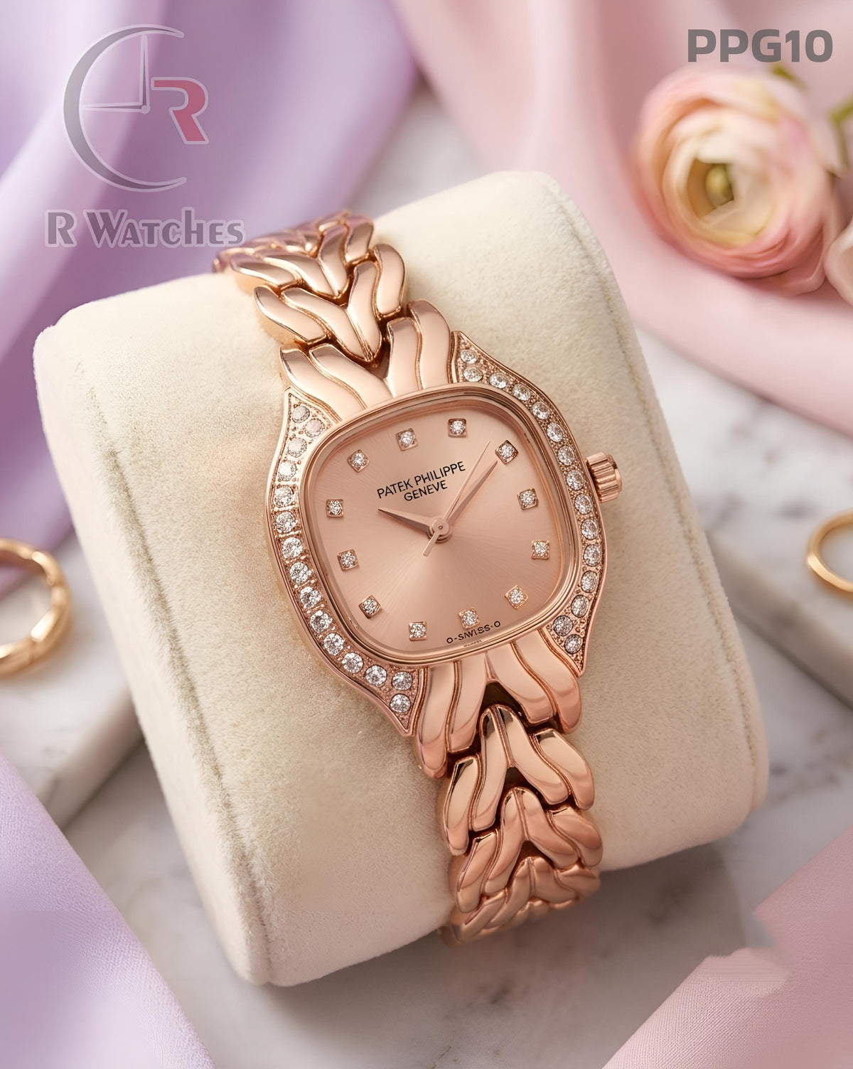 (OS)🖤⭐ Patek philip girls rose gold dimond (PPG10)