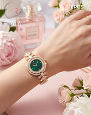 (SS)🖤 Chopard Girls Diamond Rose Gold Green (CPG5)