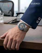 (OS)🖤⭐ Armani Automatic Blue Silver (EAAM21)