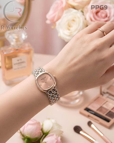 (OS)🖤⭐ Patek Philippe Girls Diamond Rose Gold Pink (PPG9)