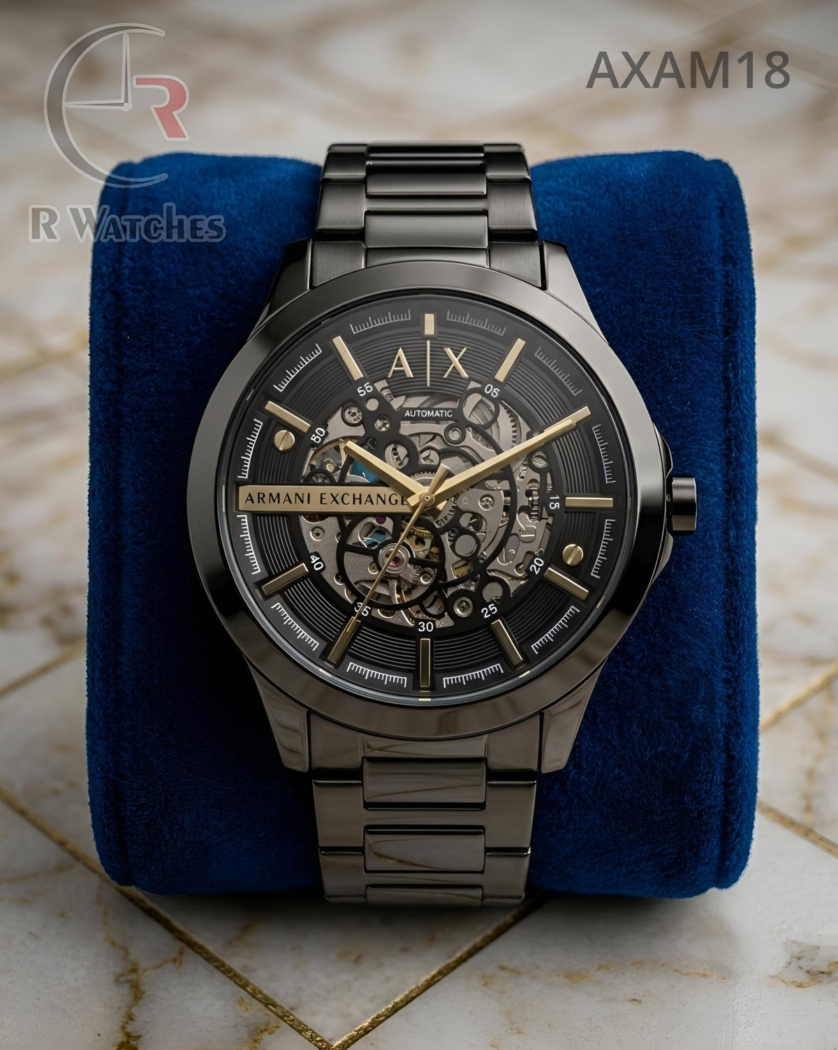 (OS3)🖤⭐ AX Automatic Full Black Gold (AXAM18)