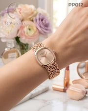 (OS)🖤⭐ Patek Philippe Girls Diamond Full Rose Gold (PPG12)