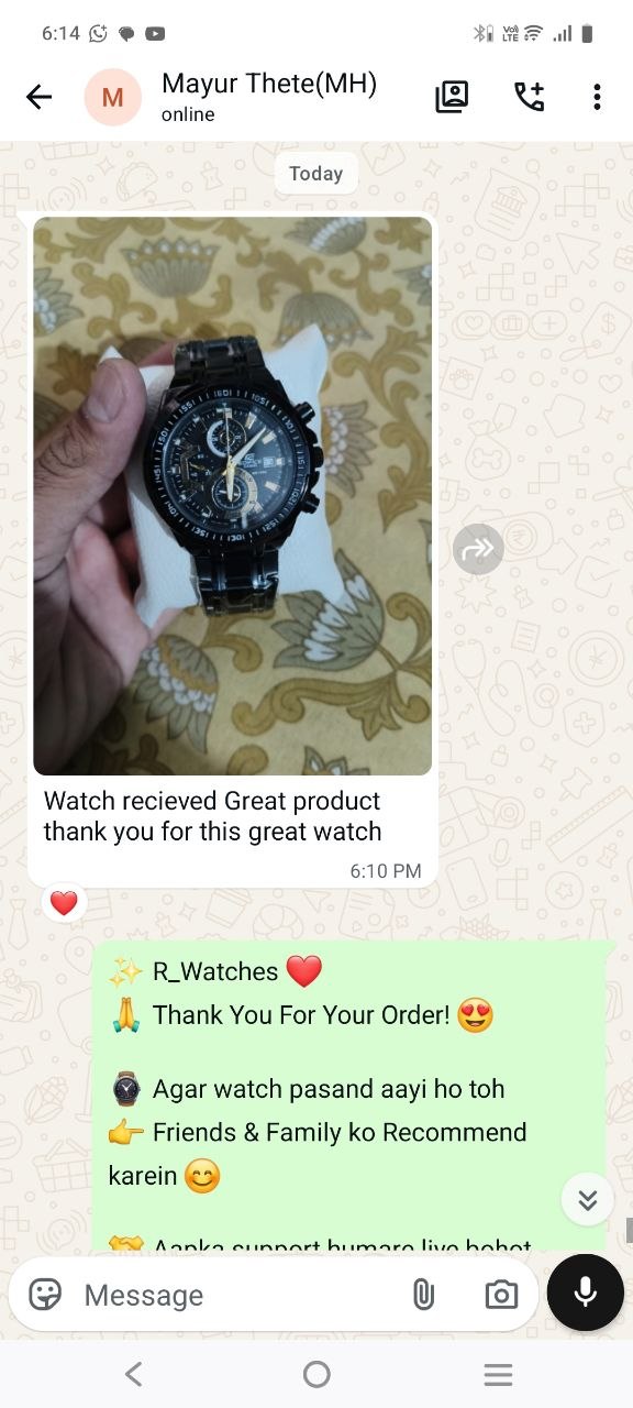 Customer WhatsApp Conversation