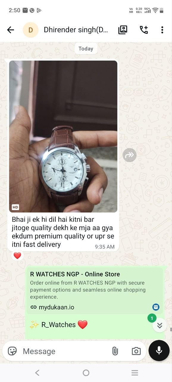 Customer WhatsApp Conversation