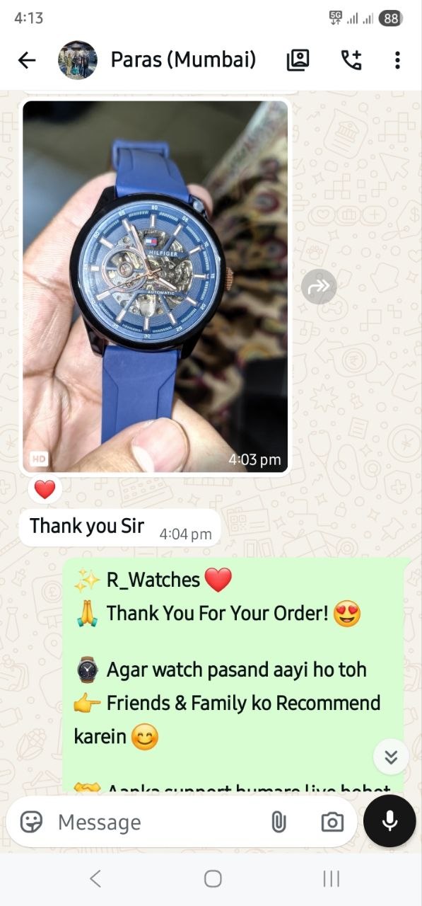 Customer WhatsApp Conversation
