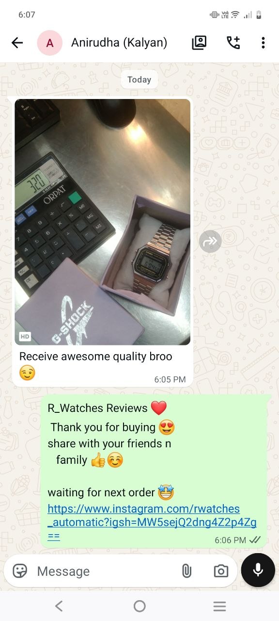 Customer WhatsApp Conversation