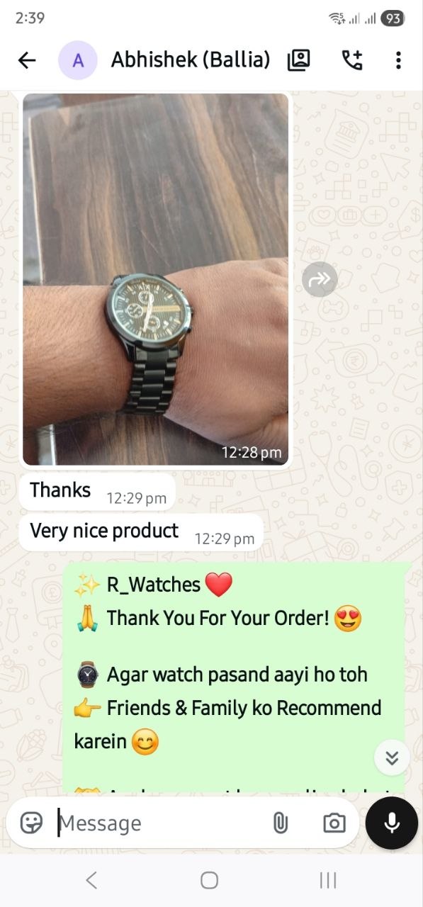Customer WhatsApp Conversation
