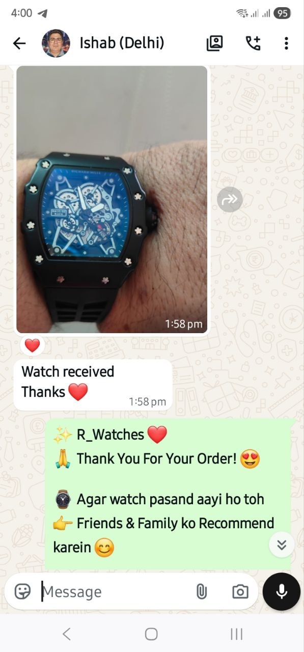 Customer WhatsApp Conversation