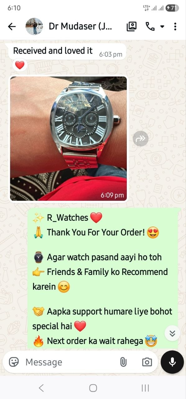 Customer WhatsApp Conversation