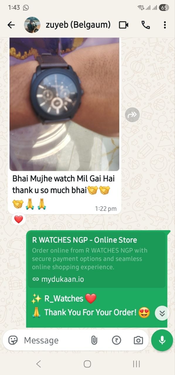 Customer WhatsApp Conversation