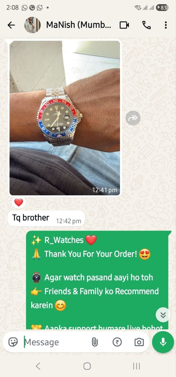 Customer WhatsApp Conversation