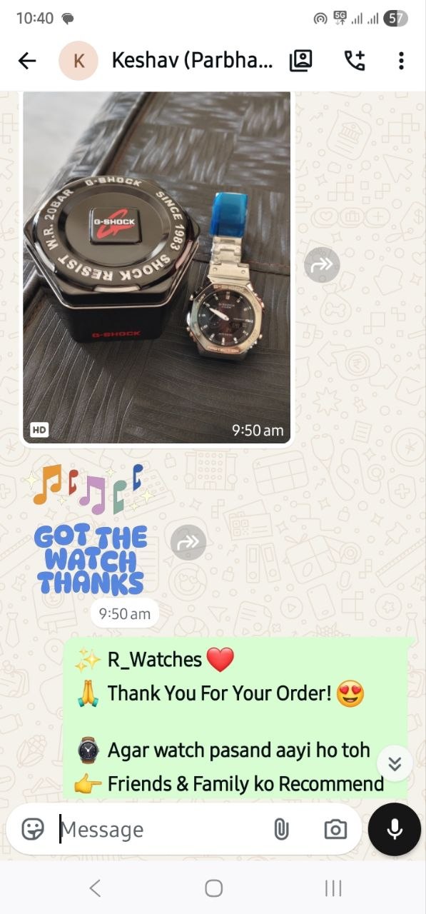Customer WhatsApp Conversation