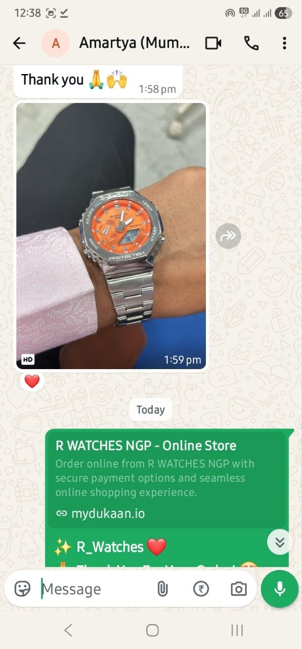 Customer WhatsApp Conversation