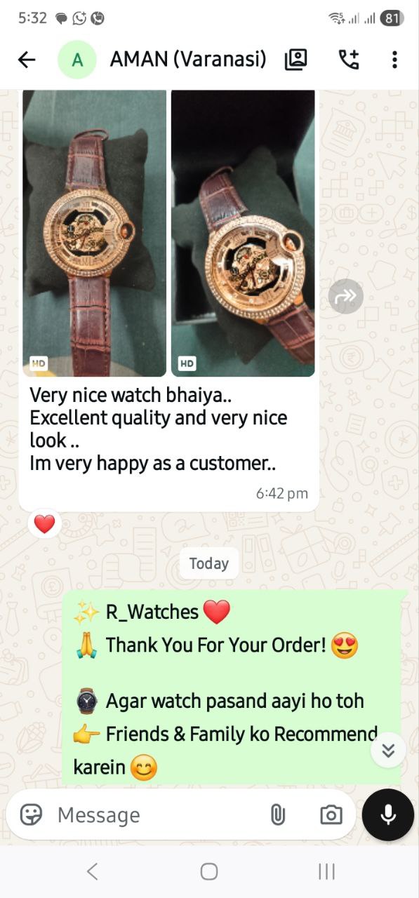 Customer WhatsApp Conversation
