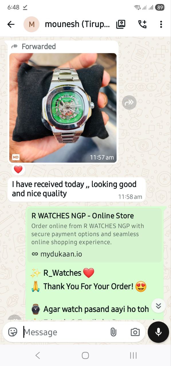 Customer WhatsApp Conversation
