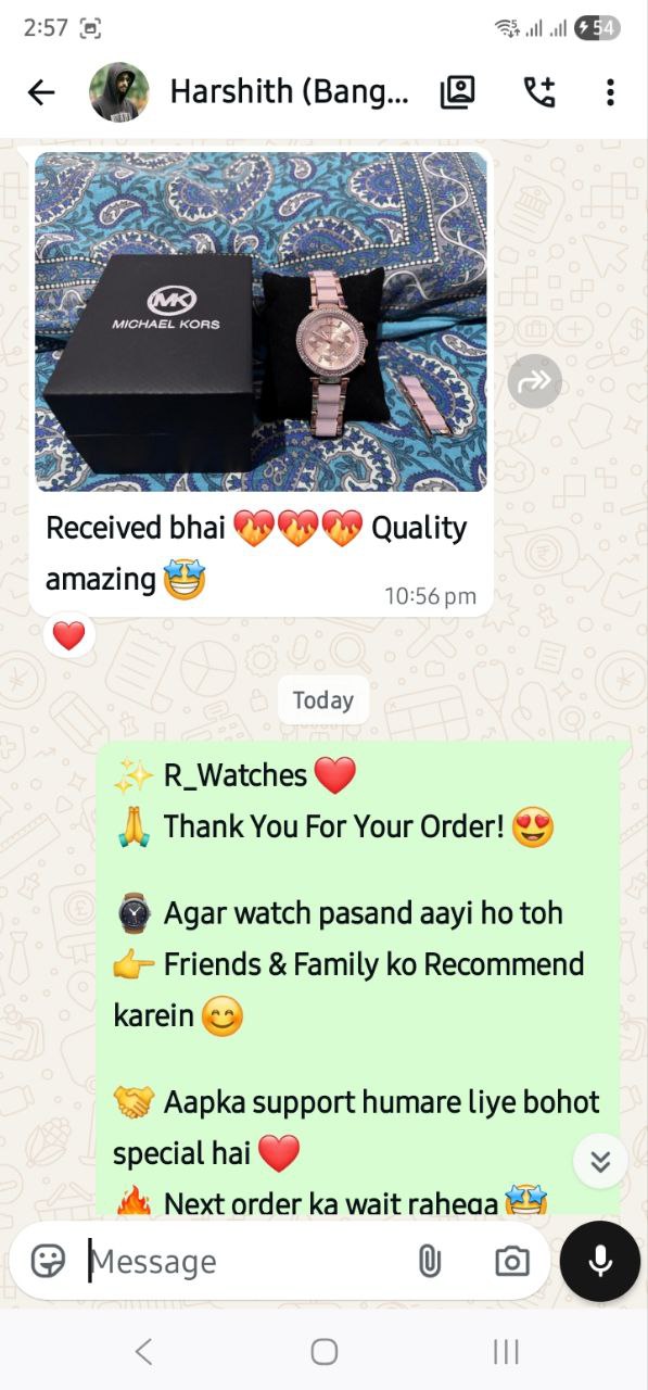 Customer WhatsApp Conversation