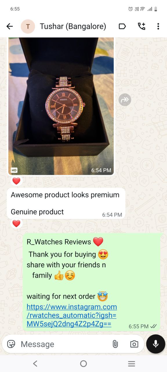 Customer WhatsApp Conversation