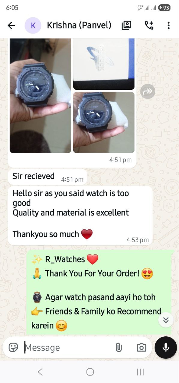 Customer WhatsApp Conversation