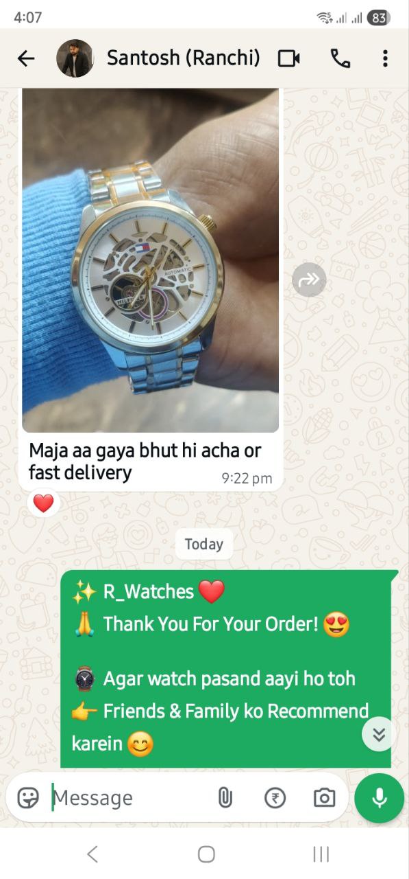 Customer WhatsApp Conversation