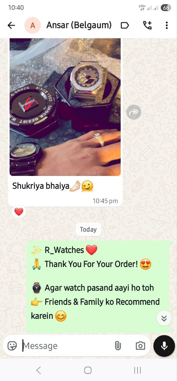 Customer WhatsApp Conversation