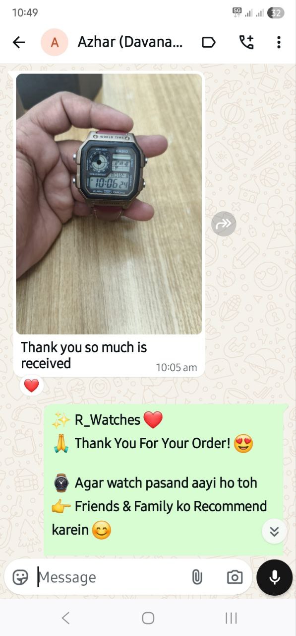 Customer WhatsApp Conversation
